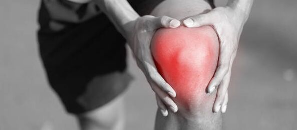 Gelenkschmerzen bei einem Mann